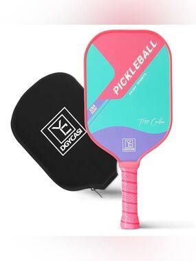 YC DGYcasi Pickleball Paddle - Pink Turquoise Purple